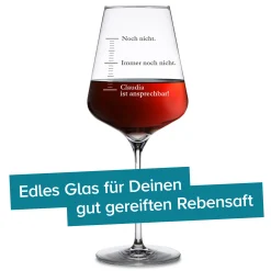 Weinglas mit Gravur - Nicht ansprechen (Stimmungsbarometer)