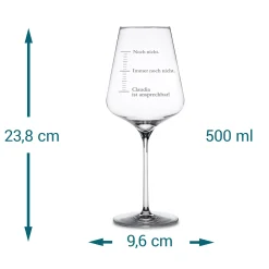 Weinglas mit Gravur - Nicht ansprechen (Stimmungsbarometer)