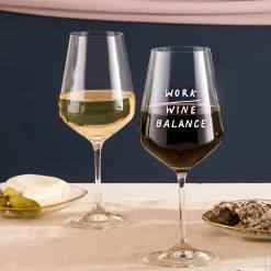 Weinglas mit Gravur - Work Wine Balance