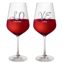 Weingläser Love - 2er Set