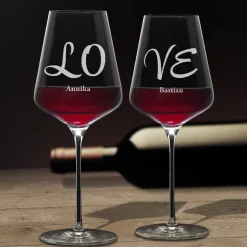 Weingläser Love - 2er Set