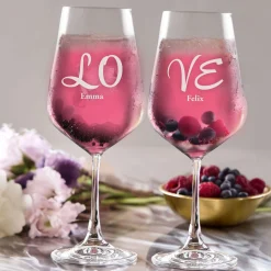 Weingläser Love - 2er Set