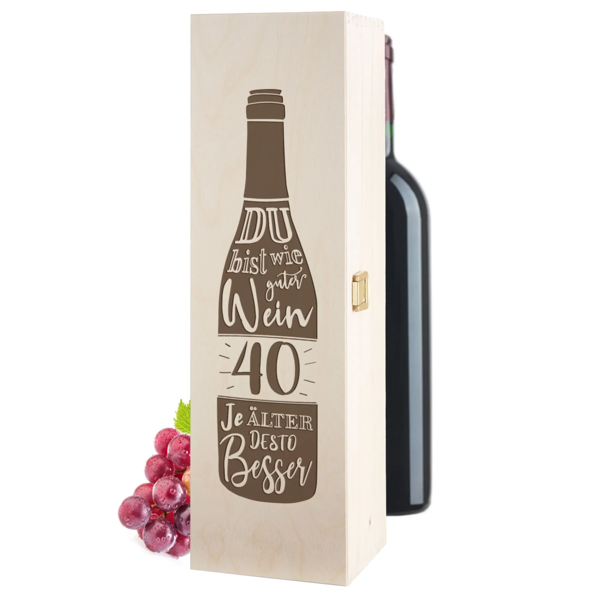Weinkiste - 40. Geburtstag