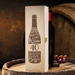 Weinkiste - 40. Geburtstag