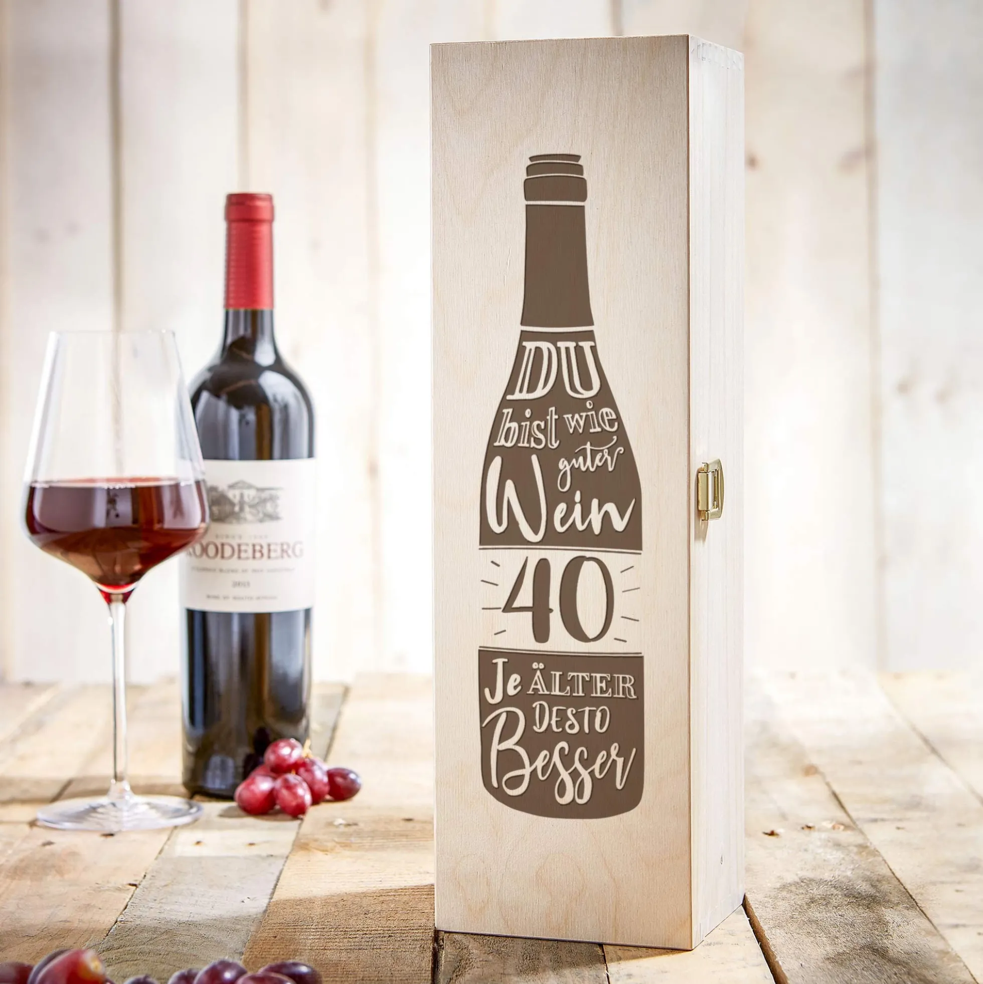 Weinkiste - 40. Geburtstag