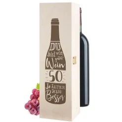 Weinkiste - 50. Geburtstag