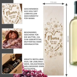 Weinkiste - Mama Wir haben dich lieb
