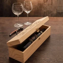 Weinkiste mit Gravur zur Silberhochzeit - 25 Jahre