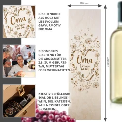 Weinkiste - Oma Wir haben dich lieb