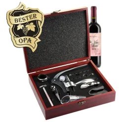 Wein Sommelier Set mit Gravur - Bester Opa