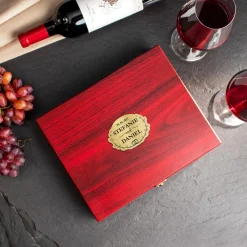 Wein Sommelier Set mit Gravur zur Hochzeit - Ringe