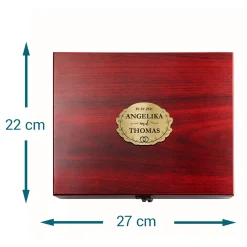 Wein Sommelier Set mit Gravur zur Hochzeit - Ringe