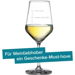 Weißweinglas mit Gravur - Nicht ansprechen