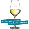 Weißweinglas mit Gravur - Woohooo