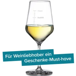 Weißweinglas mit Gravur - Woohooo