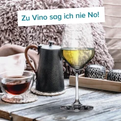 Weißweinglas mit Gravur - Woohooo