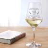 Weißweinglas zum 18. Geburtstag