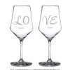 Weißweingläser Love - 2er Set
