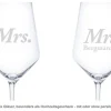 Weißweingläser - Mr und Mrs
