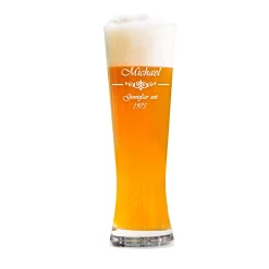 Weizenglas mit Gravur