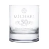 Whiskyglas 50. Geburtstag - elegant