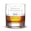 Whiskyglas 60. Geburtstag - klassisch