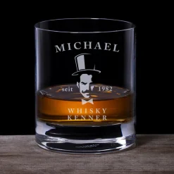 Whiskyglas - mit Gentleman Gravur