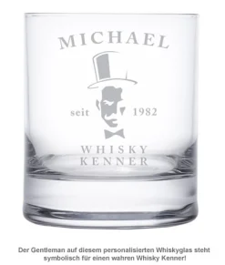 Whiskyglas - mit Gentleman Gravur