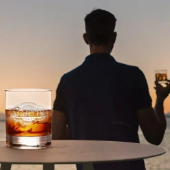 Whiskyglas mit Gravur - Banderole