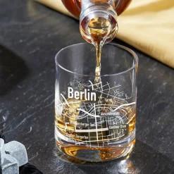 Whiskyglas mit Gravur - Berlin