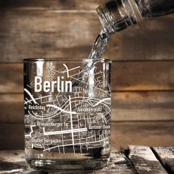 Whiskyglas mit Gravur - Berlin