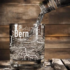 Whiskyglas mit Gravur - Bern