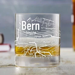 Whiskyglas mit Gravur - Bern