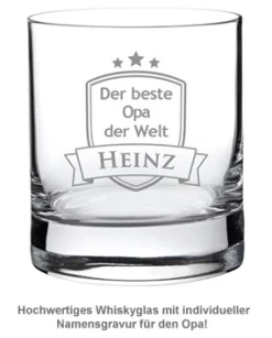 Whiskyglas mit Gravur - Bester Opa