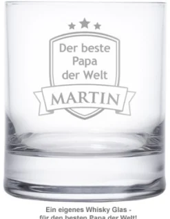 Whiskyglas mit Gravur - Bester Papa