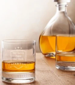 Whiskyglas mit Gravur - Bester Papa