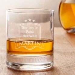 Whiskyglas mit Gravur - Bester Papa