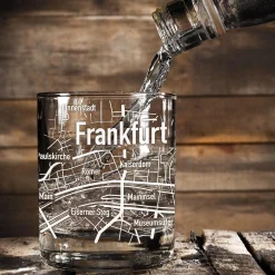 Whiskyglas mit Gravur - Frankfurt