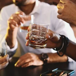 Whiskyglas mit Gravur - München