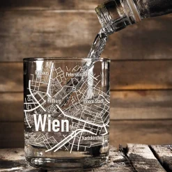Whiskyglas mit Gravur - Wien