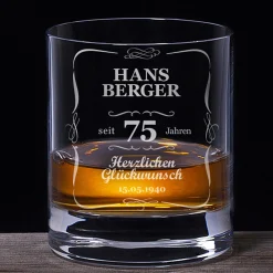 Whiskyglas zum Geburtstag - Klassisch