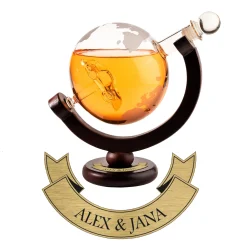 Whisky Globus Karaffe mit Gravur - Auto