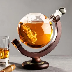 Whisky Globus Karaffe mit Gravur - Auto