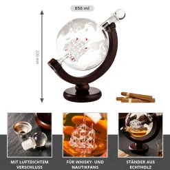 Whisky Globus Karaffe - Schiff