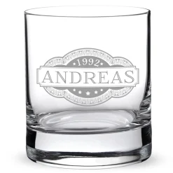Whisky Set Banderole - Whisky Steine und Glas