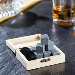 Whisky Set Banderole - Whisky Steine und Glas