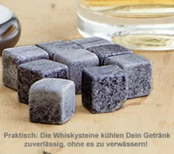 Whisky Set Bester Papa - Whisky Steine und Glas