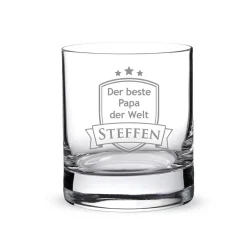 Whisky Set Bester Papa - Whisky Steine und Glas