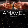 Whisky Set - Fass Karaffe mit 2 Gläsern