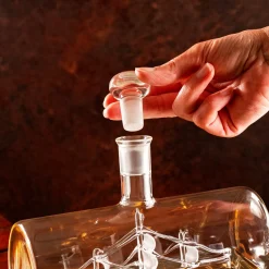 Whisky Set - Fass Karaffe mit 2 Gläsern